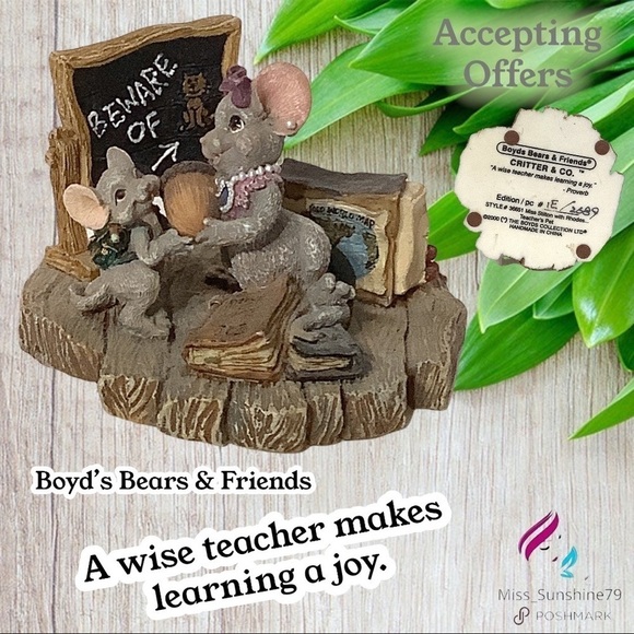 Boyd’s Bears & Friends - A wise teacher makes learning a joy. - collectible 2000 - Picture 1 of 1